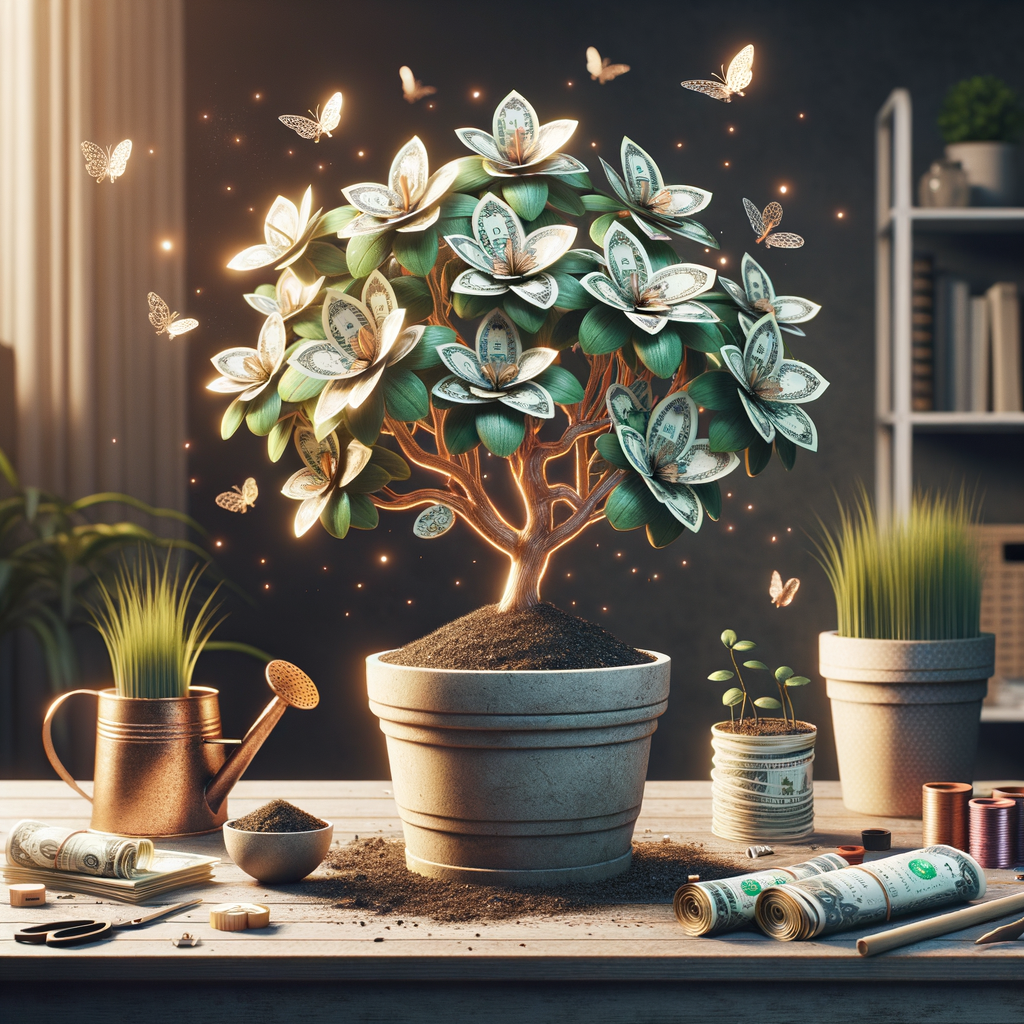 Creative Money Tree Plant decoration showcasing unique plant decoration ideas, DIY plant styling techniques, and indoor gardening ideas for home decor
