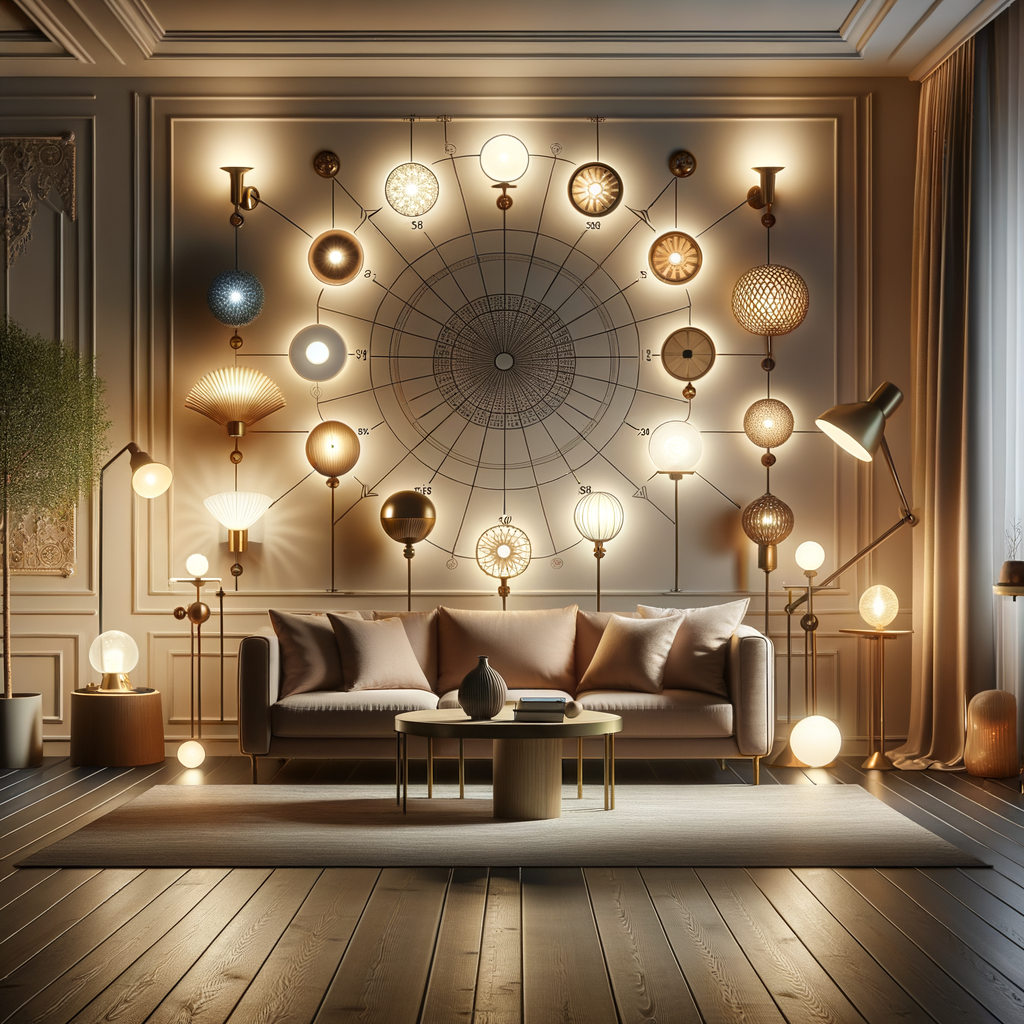 Harmonious home interior demonstrating Feng Shui lighting tips, showcasing the right lighting for home decor with strategic Feng Shui fixtures placement.