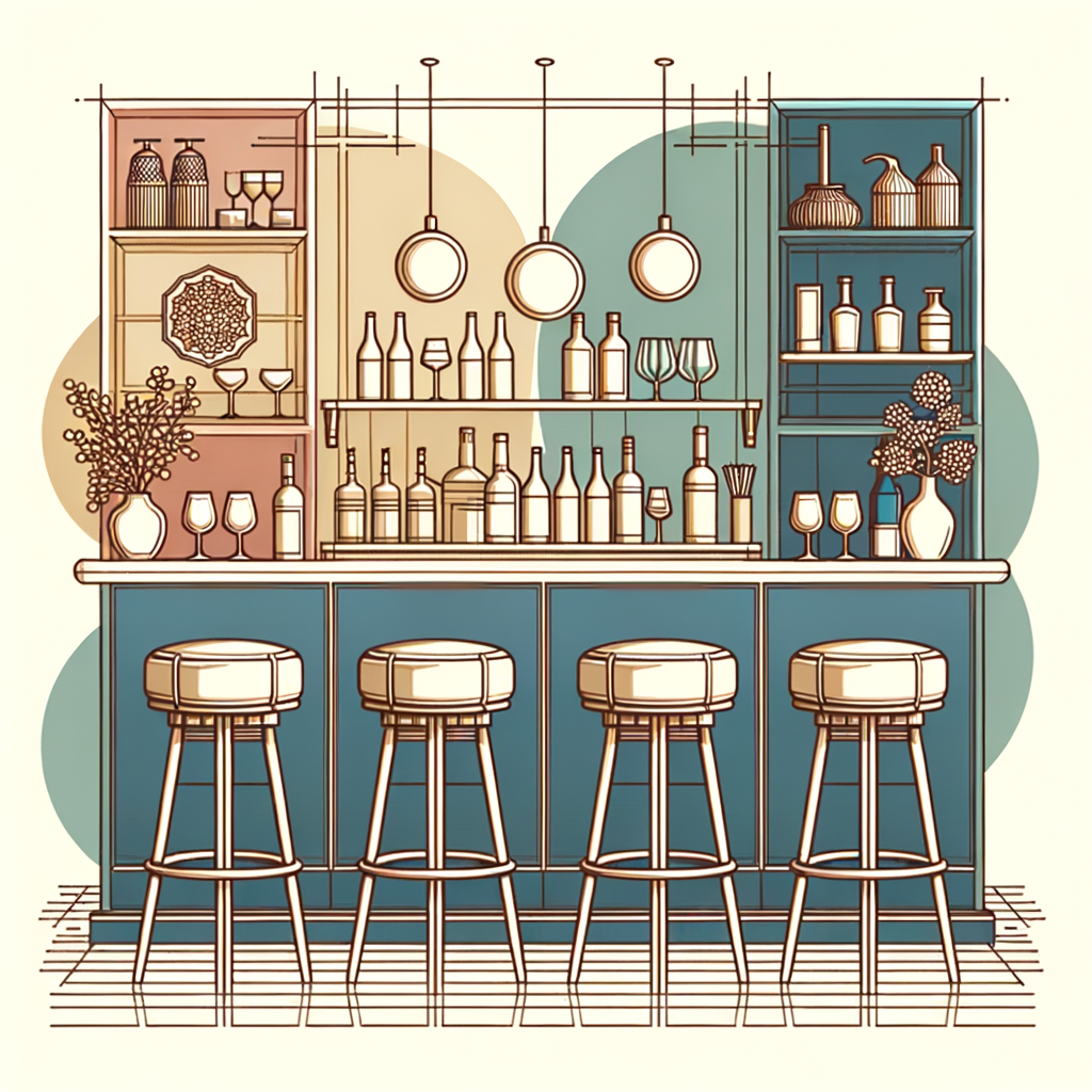 Elegant Feng Shui home bar setup illustrating the do's and don'ts of applying Feng Shui principles, guidelines, and tips for a harmonious bar area design.
