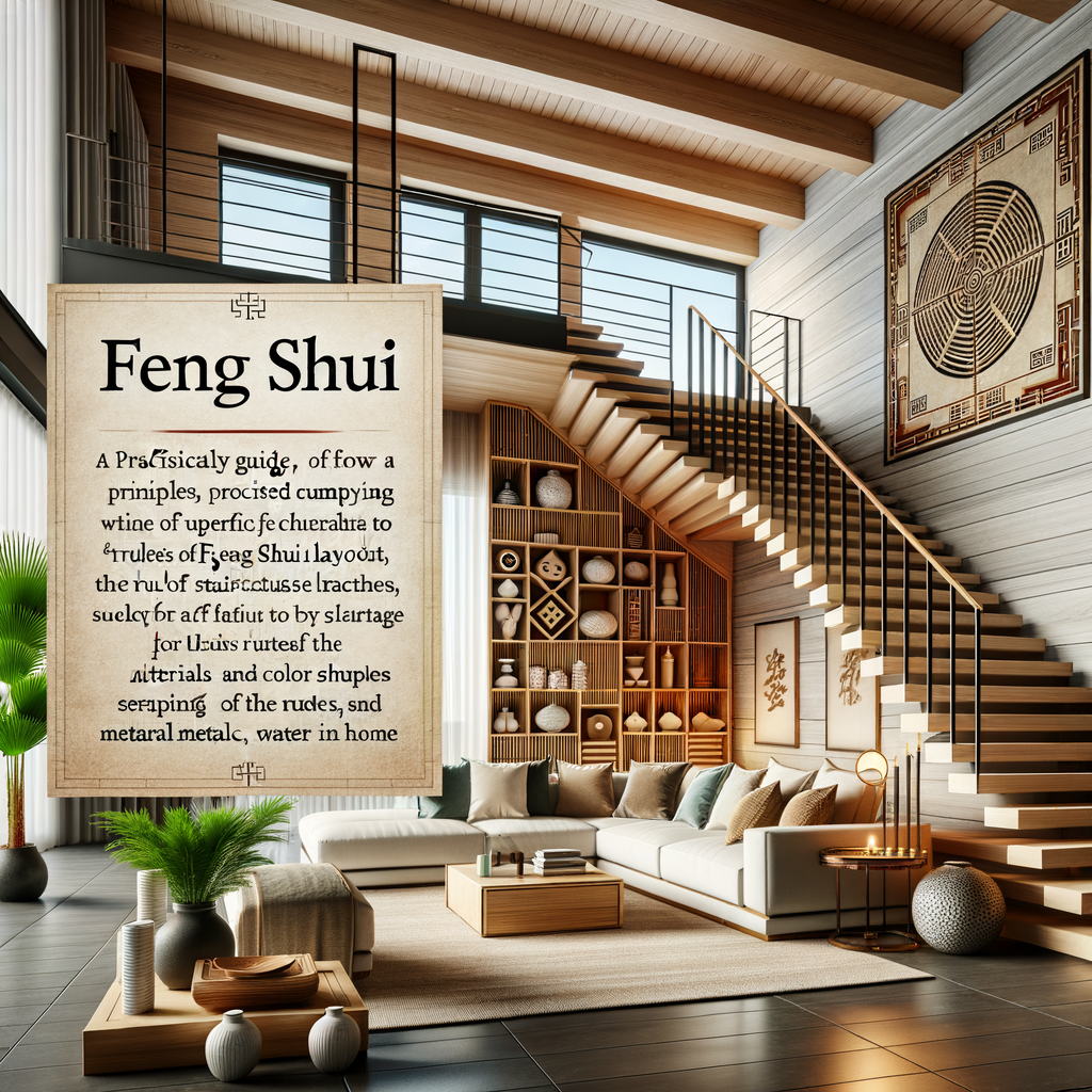 Expertly designed Feng Shui home layout showcasing Feng Shui stairs and providing practical Home Feng Shui tips, especially for applying Feng Shui principles to staircase design.