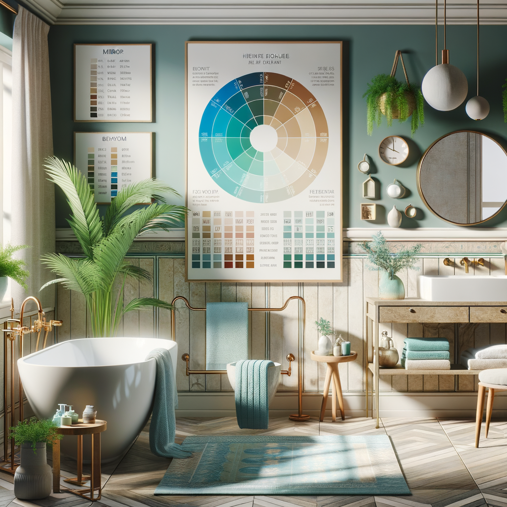 Stunning Feng Shui bathroom design showcasing recommended Feng Shui bathroom colors, with a detailed Feng Shui color guide and practical Bathroom Feng Shui tips for applying Feng Shui color principles and decor.